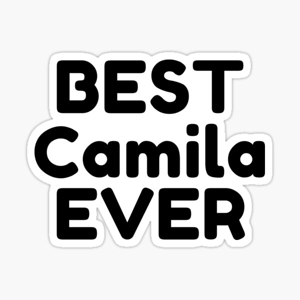 PERSONALISED STICKER WITH NAME OF CAMILA Sticker for Sale by philevera