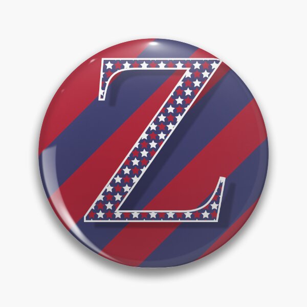 Item preview, The Letter Z Americana Old Glory Red and Blue 5748 designed and sold by Art in My Loft.