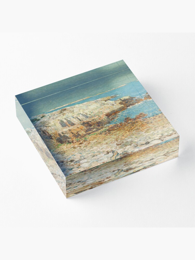 Alternate view of A North East Headland Oil Painting by Childe Hassam Acrylic Block