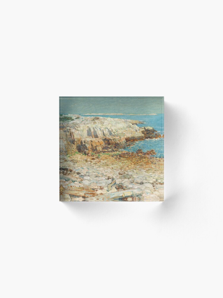 Alternate view of A North East Headland Oil Painting by Childe Hassam Acrylic Block