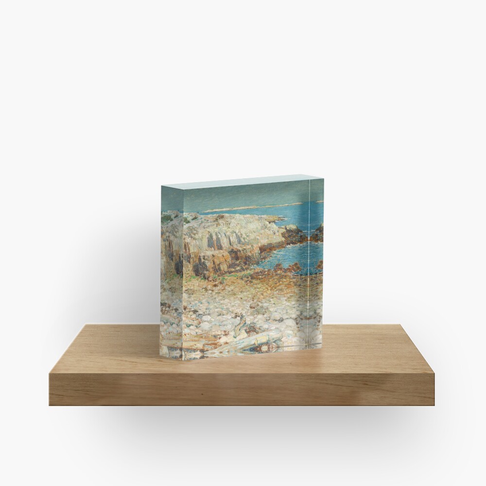 A North East Headland Oil Painting by Childe Hassam Acrylic Block