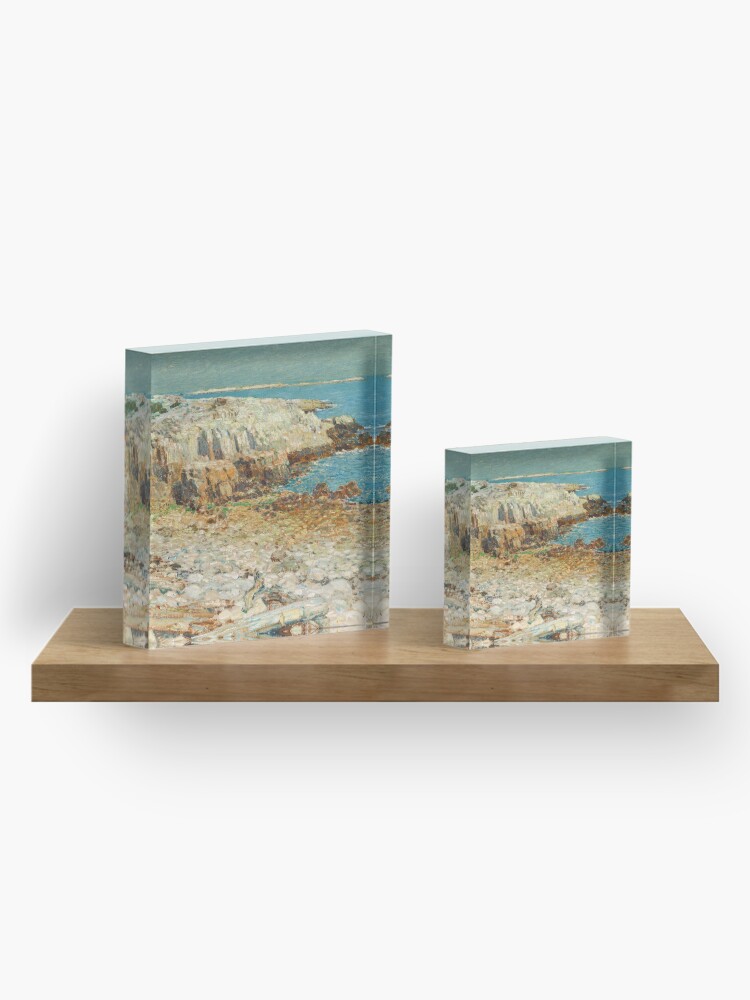Alternate view of A North East Headland Oil Painting by Childe Hassam Acrylic Block