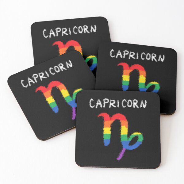 Item preview, Capricorn Zodiac Sign Gay Lesbian LGBT Pride Rainbow Flag designed and sold by aronia.