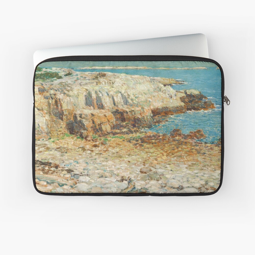 A North East Headland Oil Painting by Childe Hassam Laptop Sleeve