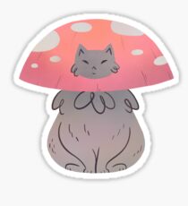 Fat Cat Meowshroom Sticker