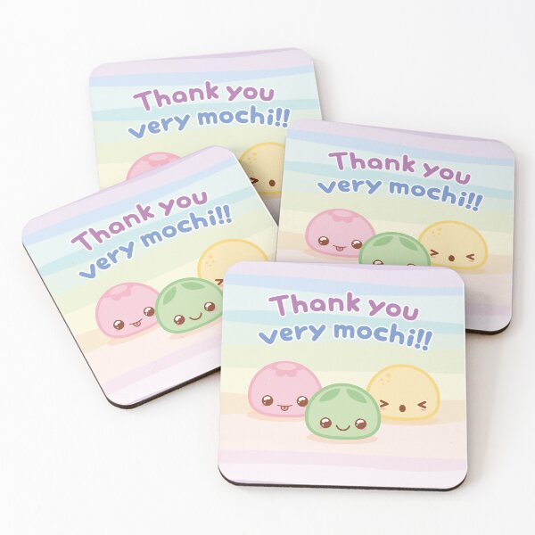 Item preview, Thank you very mochi, funny pun designed and sold by Pau Baz.