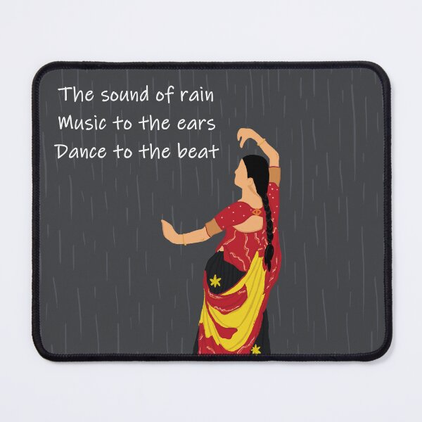 Item preview, Indian girl dancing in rain designed and sold by Cosmodoody.