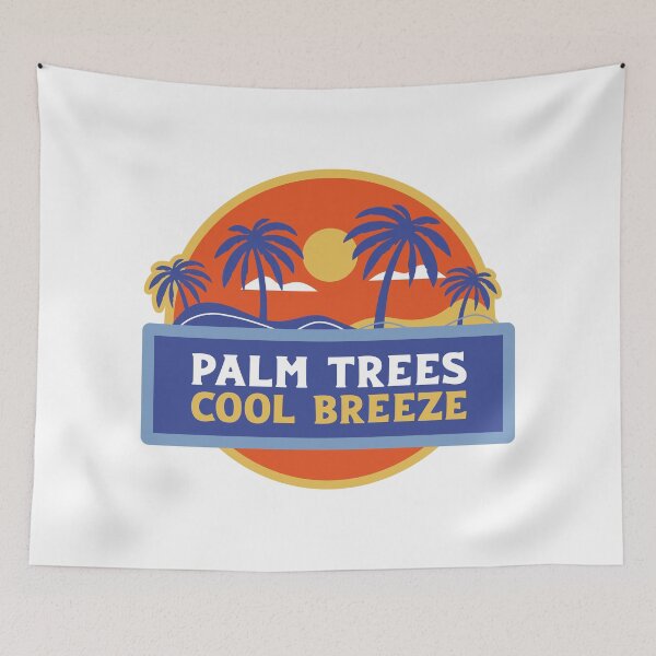 Item preview, Vintage beach palm trees designed and sold by RedhotstarsNEX.
