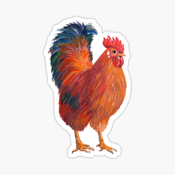 New Hampshire Rooster Sticker