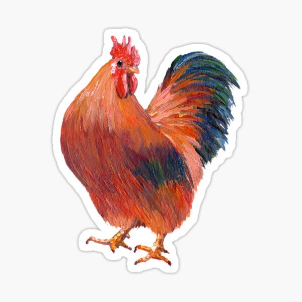 New Hampshire Rooster Sticker