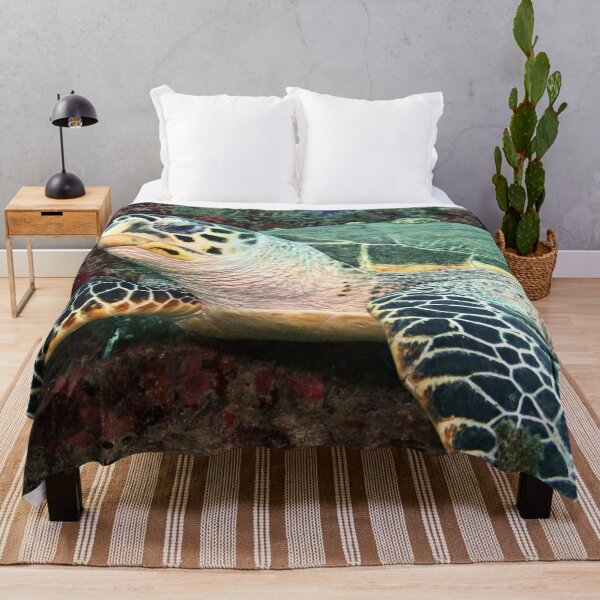 Item preview, Beautiful Sea Turtle with Barnacles Resting in Colorful Coral designed and sold by Caregiverology.