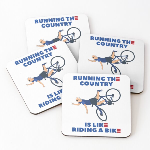 Item preview, Running The Country Is Like Riding A Bike Biden Falls Off Bike designed and sold by margeretelser.