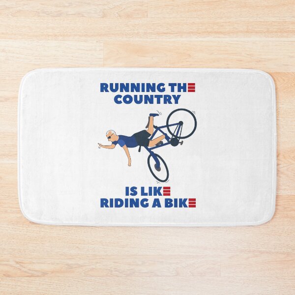 Item preview, Running The Country Is Like Riding A Bike Biden Falls Off Bike designed and sold by margeretelser.