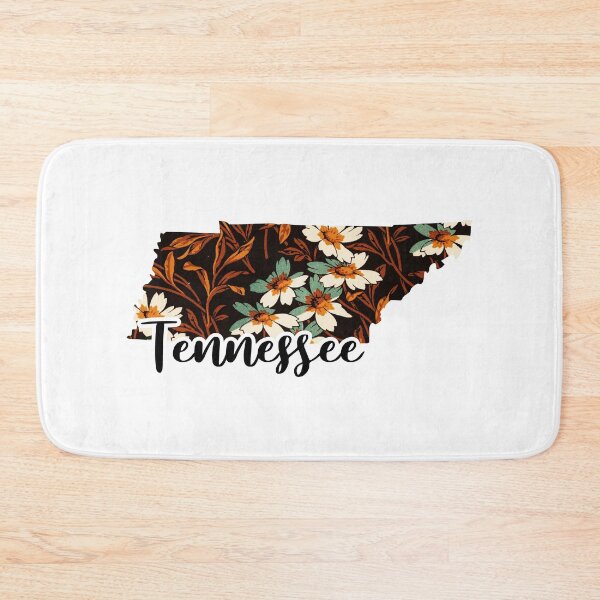 Item preview, Floral Map of USA States Tennessee - Map of Tennessee designed and sold by AmethystMurad.