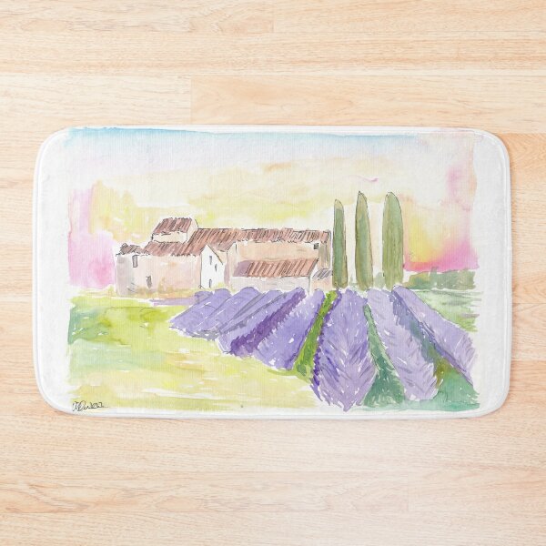 Item preview, Provence Classical View of Lavender Fields and Abbey designed and sold by artshop77.