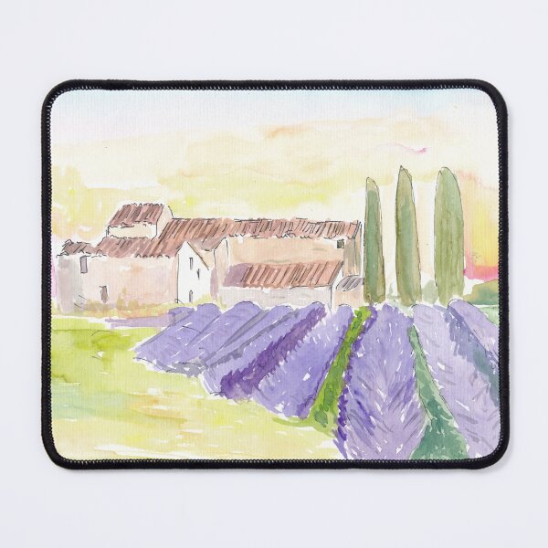 Item preview, Provence Classical View of Lavender Fields and Abbey designed and sold by artshop77.