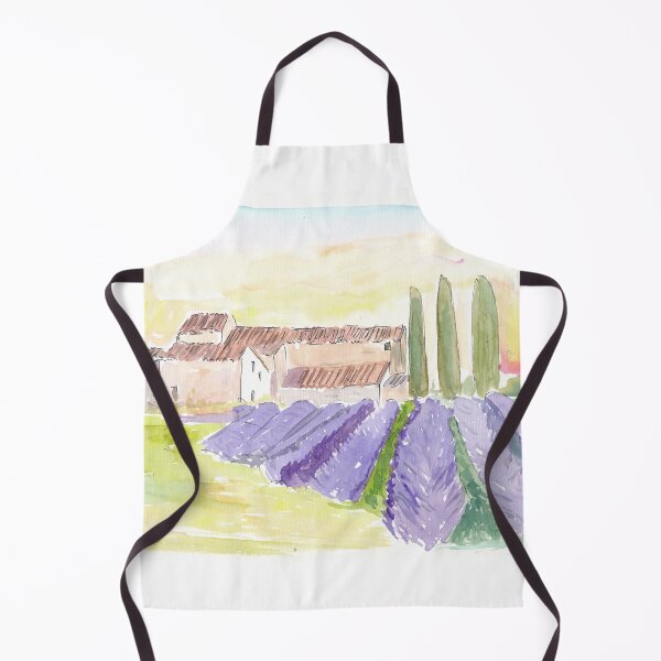 Item preview, Provence Classical View of Lavender Fields and Abbey designed and sold by artshop77.