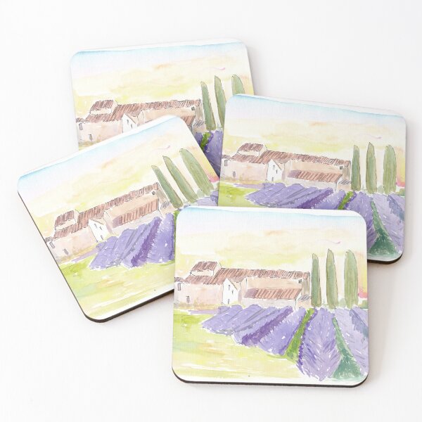 Item preview, Provence Classical View of Lavender Fields and Abbey designed and sold by artshop77.