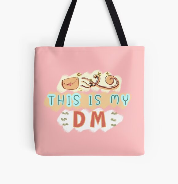 This Is My DM All Over Print Tote Bag