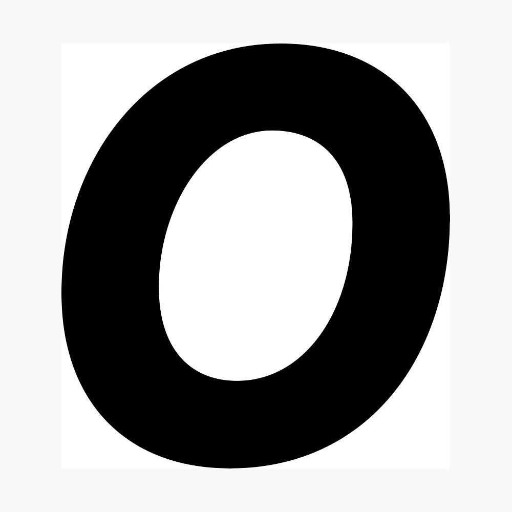 Letter O Word letra o o . Vocal o Poster