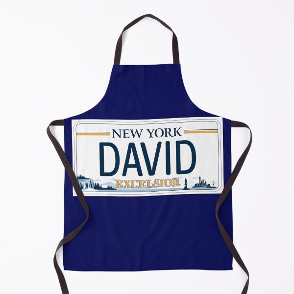 Item preview, David Name Personalized New York Car License Plate designed and sold by Teetans.