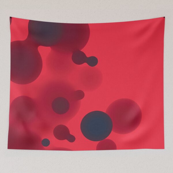 Item preview, Reddish Synthwave Metaball Abstract Flowing Pattern designed and sold by PatternBestFan.