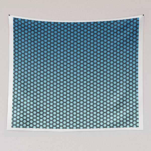 Item preview, Hexagon Blue Grid designed and sold by PlanetaryArtist.