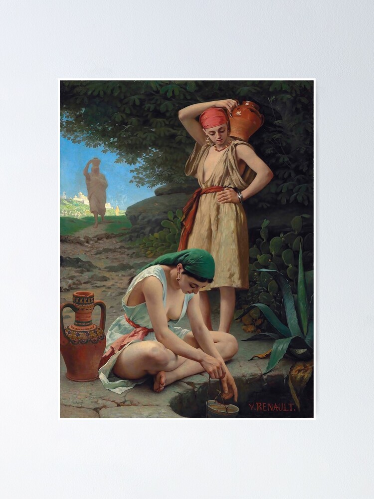 The waterbearers, Victor Renault des Graviers, oil on canvas | Poster