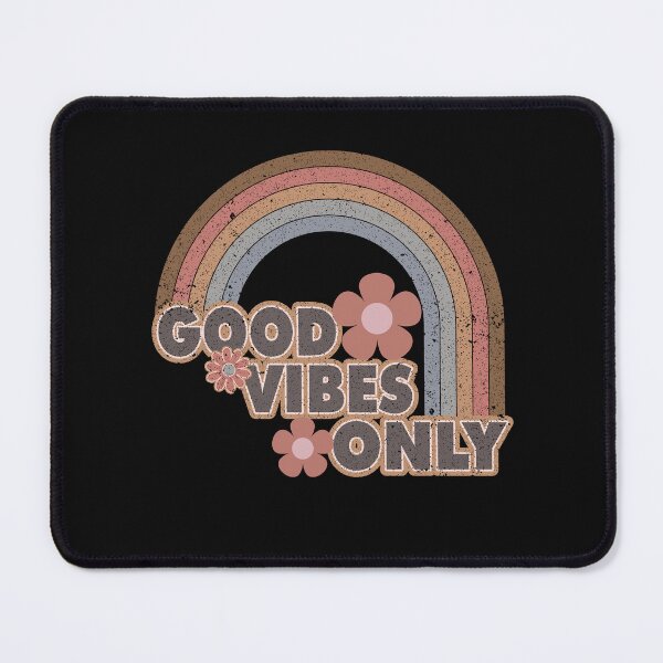 Item preview, 70's Retro Good Vibes Only Rainbow designed and sold by HappyLifeCreate.