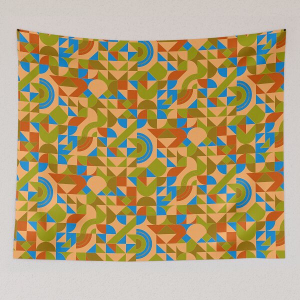 Item preview, geometric colorful patterns conceptual Art - Abstract Neo Geo graphic design designed and sold by Design Repo.
