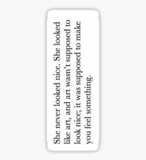 Eleanor and Park Art Quote Sticker