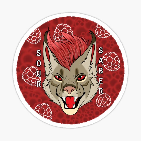 Sour Saber - Raspberry Sticker