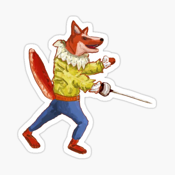 Item preview, Reynard the Fox Fencing designed and sold by VerdeDoodleDuck.