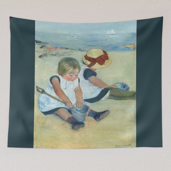 Item preview, Children Playing on the Beach (1884) by Mary Cassatt. [original version] designed and sold by CristalleLisa.