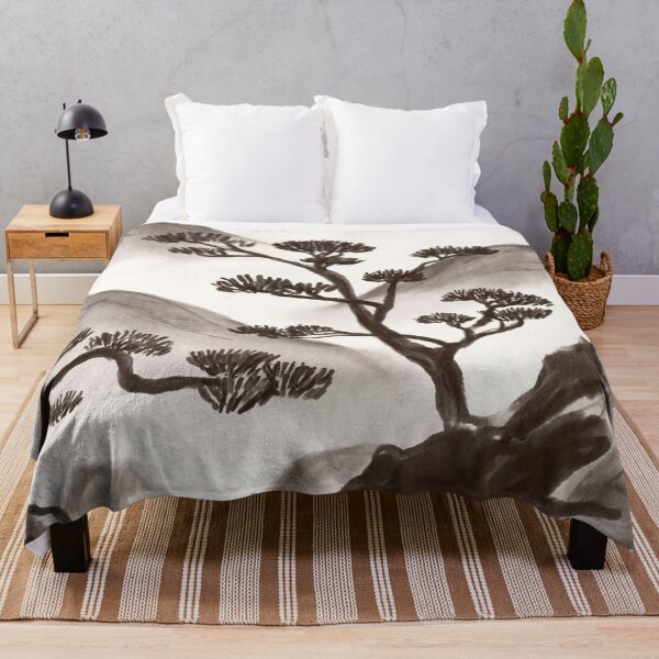 Item preview, Japanese Nature Landscape Black Ink Bonsai designed and sold by trajeado14.