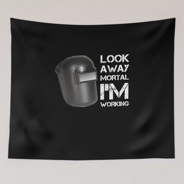 Item preview, look away mortal i'm working funny Vintage Retro gifts designed and sold by rachidhaz.