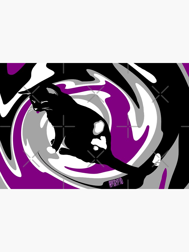 “Lazy Ace Black Cat Flag” Sticker for Sale by appcryptid | Redbubble