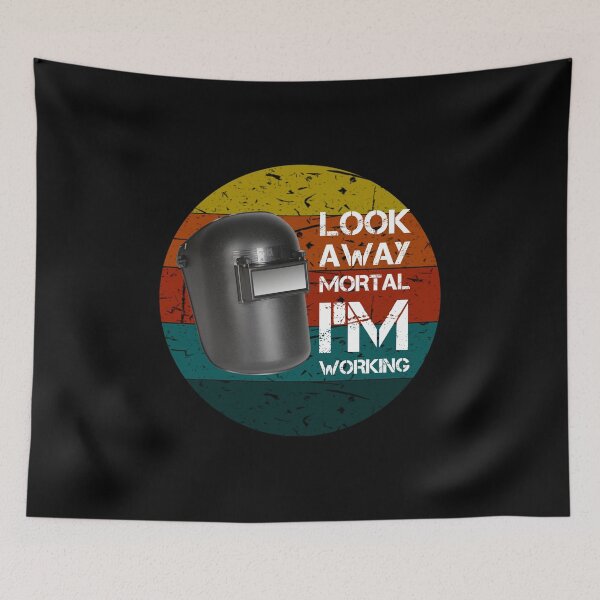 Item preview, look away mortal i'm working Vintage Retro Funny Gifts designed and sold by rachidhaz.