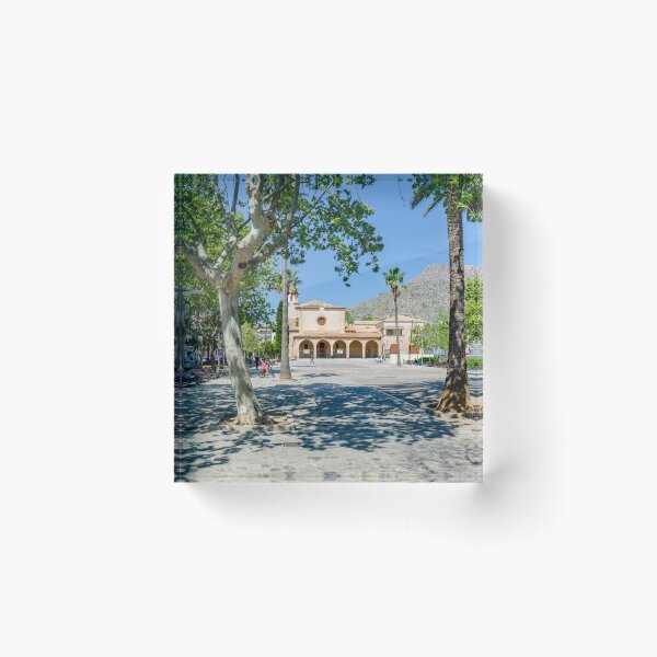 Item preview, Puerto Pollensa Square Mallorca designed and sold by GG WALL ART.