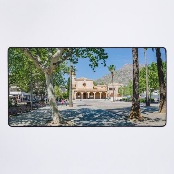 Item preview, Puerto Pollensa Square Mallorca designed and sold by GG WALL ART.