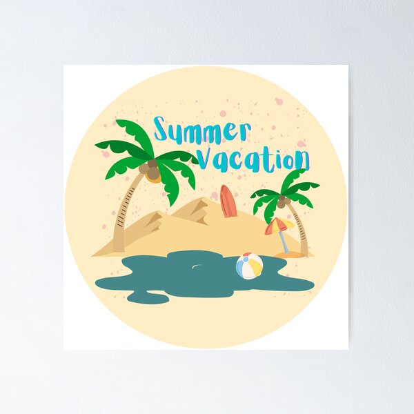Item preview, Summer Vacation Seaside Beach designed and sold by ARTWORK MALIKA.
