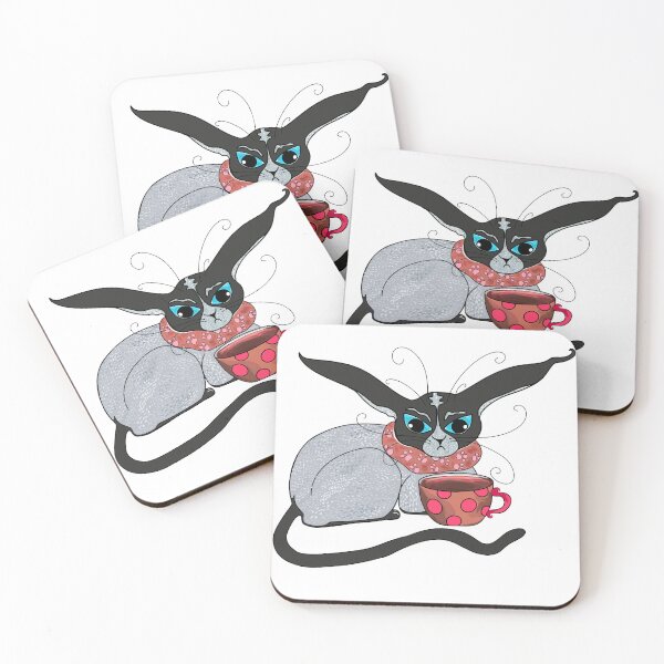 Item preview, Kawaii Siamese cat in a scarf and coffee designed and sold by Anastasiia Yurevych.