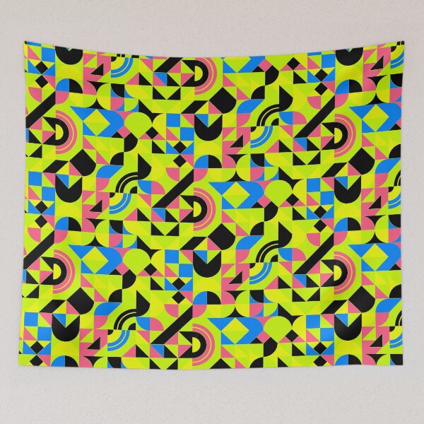 Item preview, geometric colorful patterns conceptual Art - Abstract Neo Geo graphic design designed and sold by Design Repo.