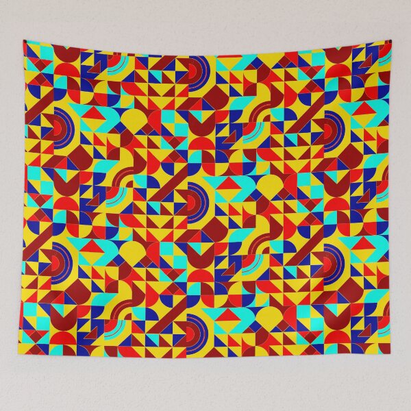 Item preview, geometric colorful patterns conceptual Art - Abstract Neo Geo graphic design designed and sold by Design Repo.