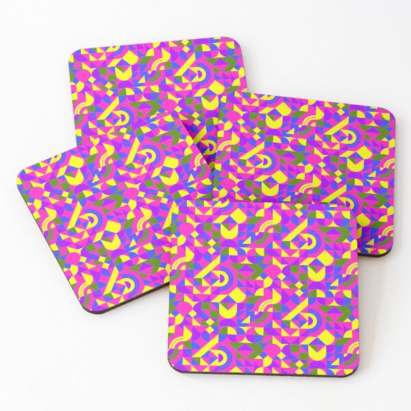 Item preview, geometric colorful patterns conceptual Art - Abstract Neo Geo graphic design designed and sold by Design Repo.