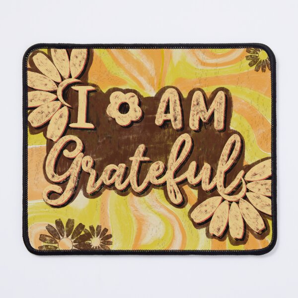 Item preview, I Am Grateful- 70s Inspired Typography Piece designed and sold by Jessiemay-arts.