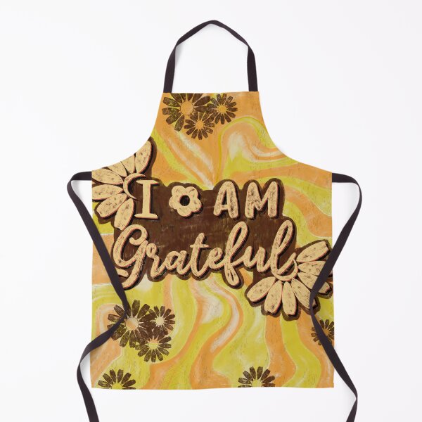 Item preview, I Am Grateful- 70s Inspired Typography Piece designed and sold by Jessiemay-arts.