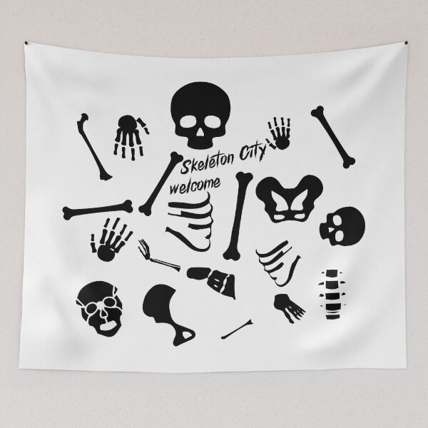 Item preview, skeleton city, Ghost T-shirt and sticker designed and sold by Billium Halder.