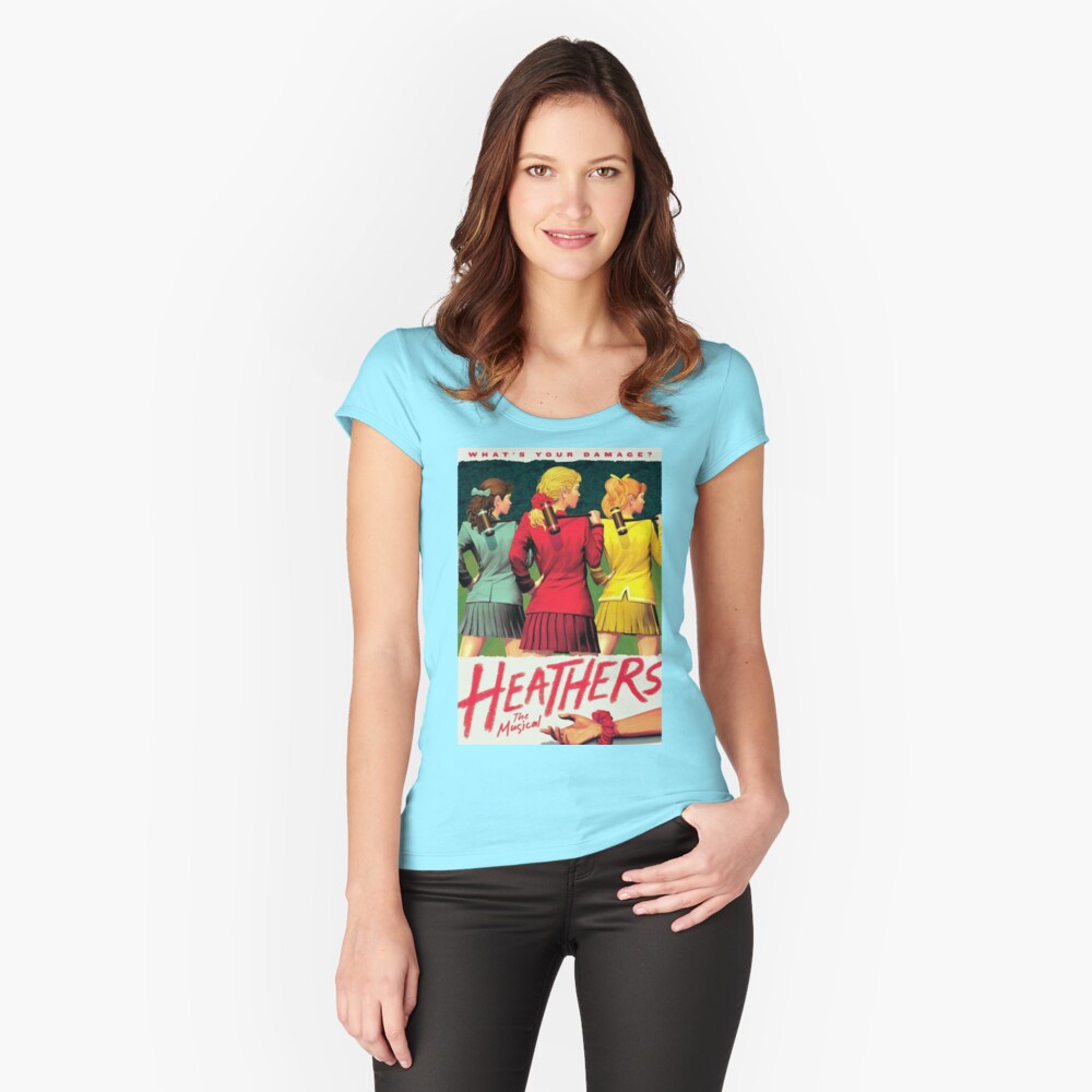 T camisa feminina engraçado heathers a impressão gráfica musical