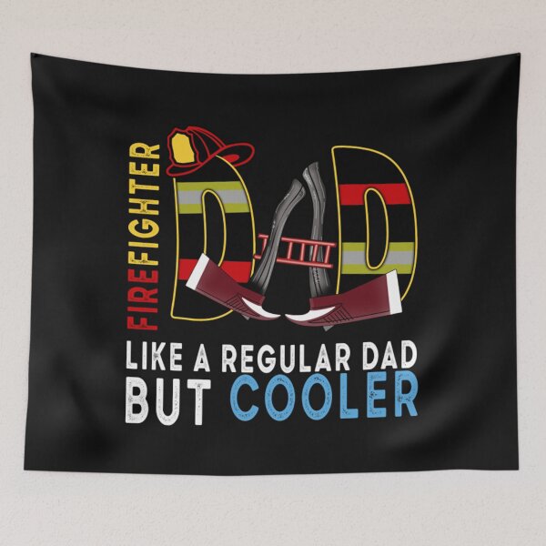 Item preview, Firefighter Like A Regular Dad But Cooler - Firefighter - Dad gift designed and sold by JohnVYD.